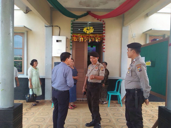 Sabhara Polresta Pekanbaru Gelar Patroli Gereja